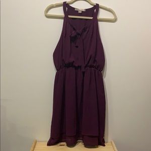 Love21 Sleeveless Purple Chiffon Dress